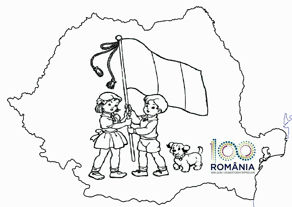 Desene 1 Decembrie Ziua Nationala A Romaniei De Colorat