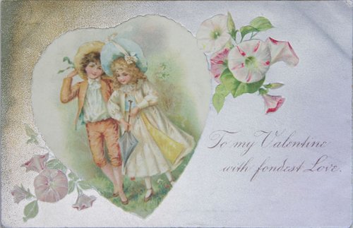 Felicitari si carti postale vintage de Valentines day din anii 1900