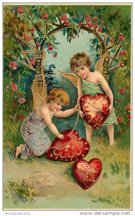 Felicitari vintage de Valentines day Ziua indragostitilor
