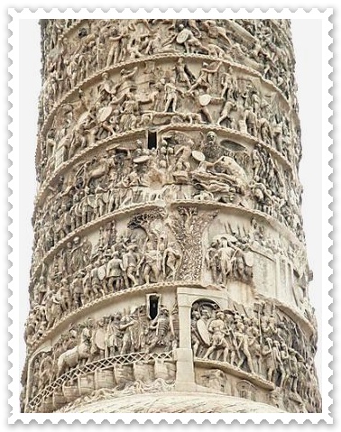 columna traiana din roma scene